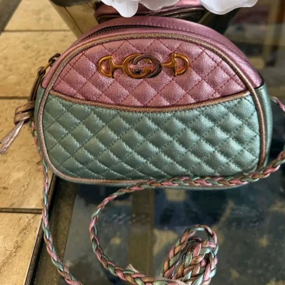 Gucci Trapuntata Mini Zumi Dome Crossbody Bag